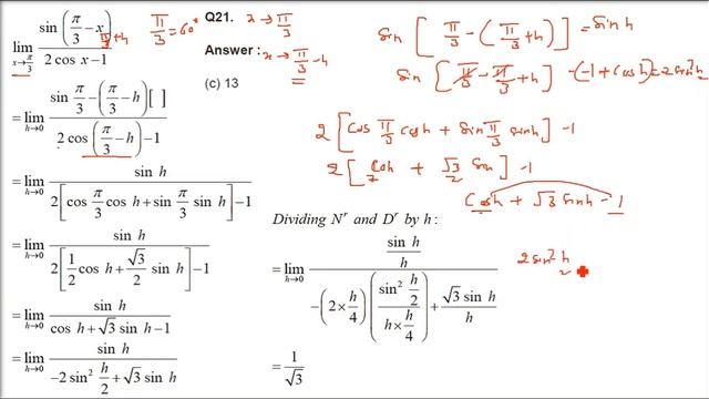 RD SHARMA SOLUTIONS CLASS 11 CHAPTER 29 Limits MCQ Multiple Choice Questions Complete смотреть онлайн