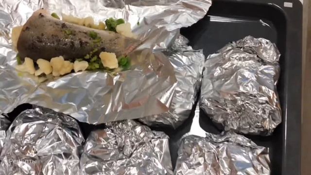 Кета запечённая в духовке с овощами! смотреть онлайн