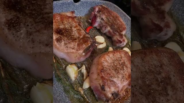Антрекоты на сковородке #мясо #антрекоты смотреть онлайн