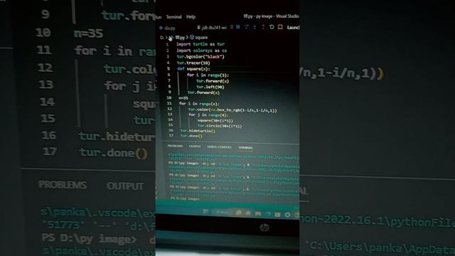 superb graphics with python language #viral #videos #python #coding #subscribe #support смотреть онлайн