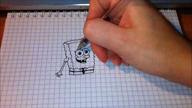Простые рисунки # 55 Спанч Боб смотреть онлайн