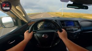 NISSAN PATROL Y62 5.6L V8  POV TOP SPEED TEST DRIVE AUTOBAHN