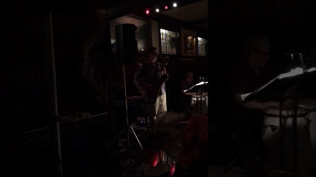 Anders Svanoe Baritone Saxophone at the Cardinal Bar plays Laura смотреть онлайн