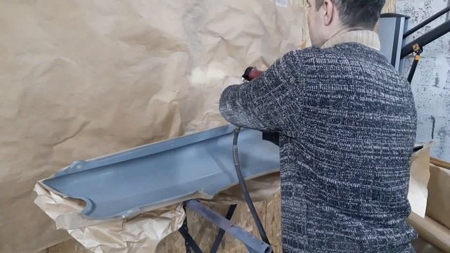 Обработка внутренней поверхности крыла. смотреть онлайн