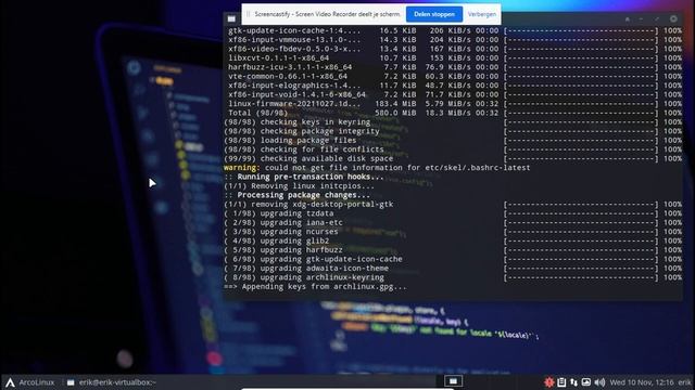 ArcoLinux : 2334 - W10 -VB - UEFI - ArcoLinuxS-Lts - Change look - Add Leftwm - Stay in control MUT смотреть онлайн