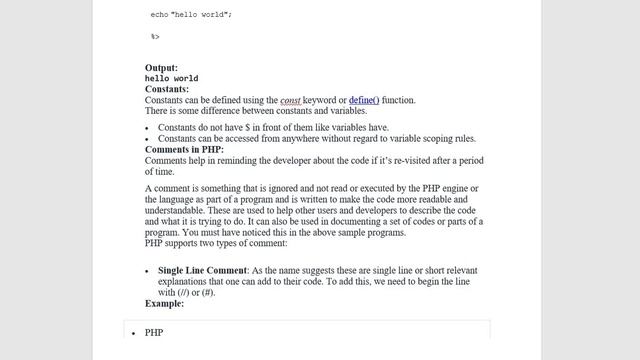 PHP | Basic Syntax смотреть онлайн