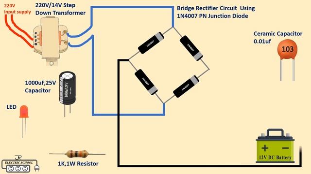 A Simple Battery Charger Circuit Diagram for 12V Battery смотреть онлайн