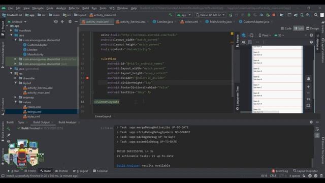 Android Studio Linear Layout and Troubleshooting of Error смотреть онлайн