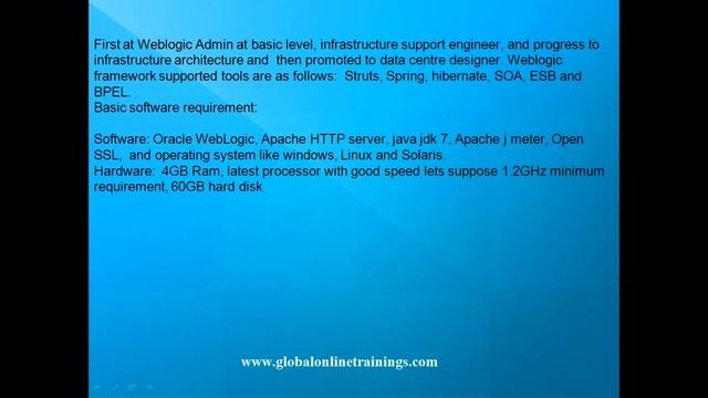 Weblogic Administration Training Tutorial | oracle server 12C demo video смотреть онлайн