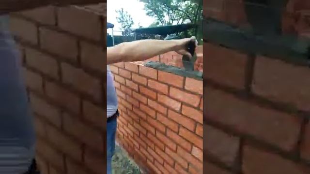 Кладка кирпича 80 уровень.