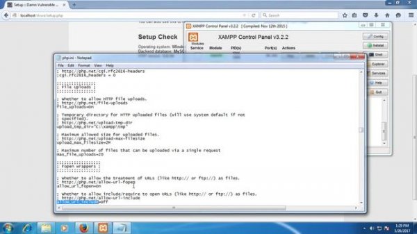 How to install DVWA in Xampp server