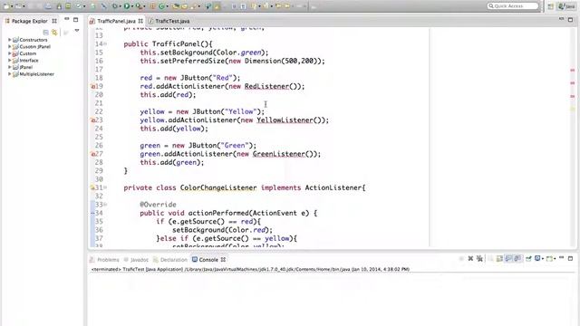 Java Tutorial - 47 - Alternative way to listen for GUI Events смотреть онлайн