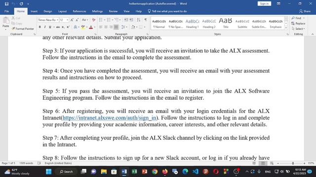 Setting Up profile/account on Alx intranet and Slack Channel смотреть онлайн