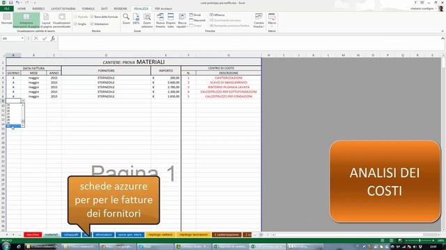 R-UNICA e C-UNICA rapportini e analisi dei costi in excel demo смотреть онлайн
