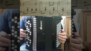 Обучение игре на баяне| урок 22 РНП "Во поле берёзка стояла"