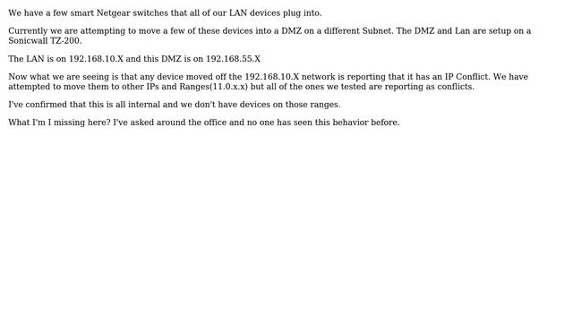 DevOps & SysAdmins: Unable to move devices outside of current LAN Scope due to IP Conflicts смотреть онлайн