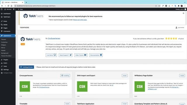 TekhFixers WordPress Theme: Theme, Plugins & Demo Content Installation смотреть онлайн