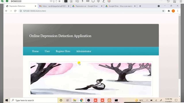 online depression detection using python django смотреть онлайн