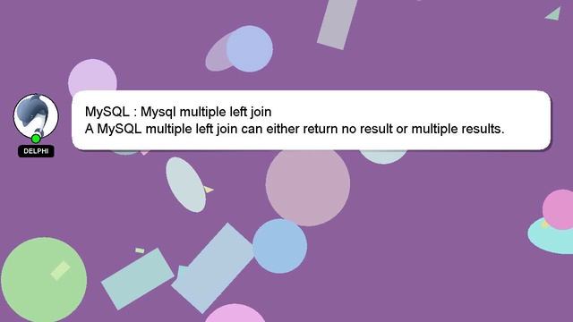 MySQL : Mysql multiple left join смотреть онлайн
