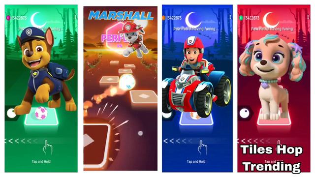 Paw Patrol Team | Chase Vs  Marshall Vs Ryder Vs Coral . #tileshop