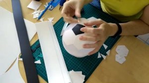 Бесплатный МК - светильник футбольный мяч ч 1