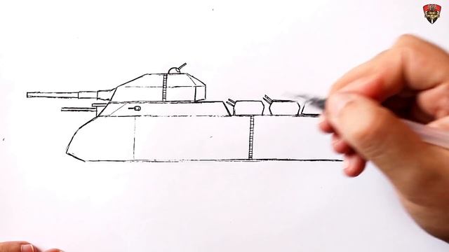 How to draw a Tank easy Ratte Landkreuzer P. 1000 смотреть онлайн