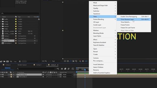 How to Reverse Animation in After Effects смотреть онлайн