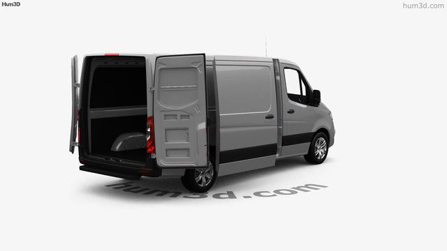 Mercedes-Benz Sprinter Panel Van L2H1 with HQ interior 2019 3D model by Hum3D.com смотреть онлайн