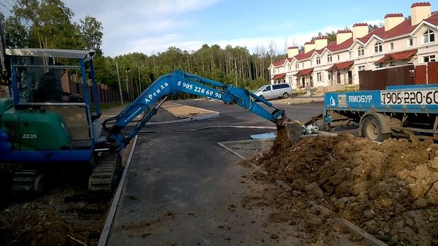 #мини-экскаватор СПБ в работе, 2#miniexcavator #airman