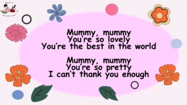 Song for mothers on Mother's Day