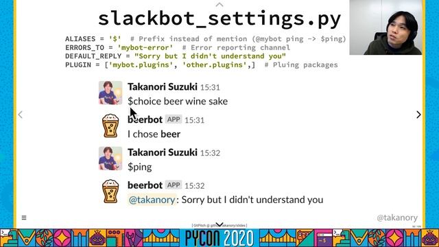 Talk: Takanori Suzuki - Automate the Boring Stuff with Slackbot смотреть онлайн
