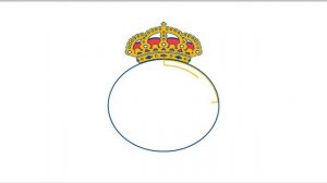 How to Draw Real Madrid Logo? Logo Drawing and Coloring, Real Madrid Drawing, Easy Pen Drawing