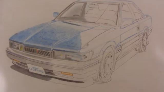 Nissan Leopard F31 '86 drawing смотреть онлайн