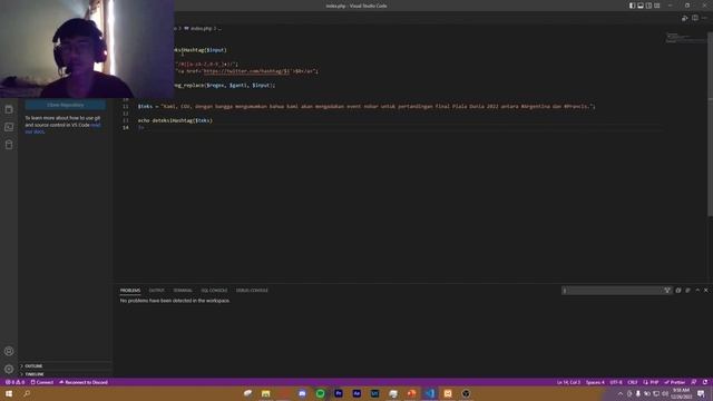 Herdian Shahzarandy - 2000018085 - Implementasi Regex pada Deteksi Hashtag menggunakan PHP смотреть онлайн