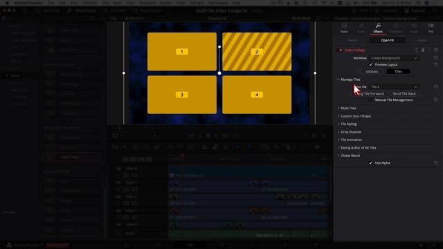 Easy SPLIT SCREEN Effect added in DaVinci Resolve 17 | VIDEO COLLAGE FX Tutorial смотреть онлайн