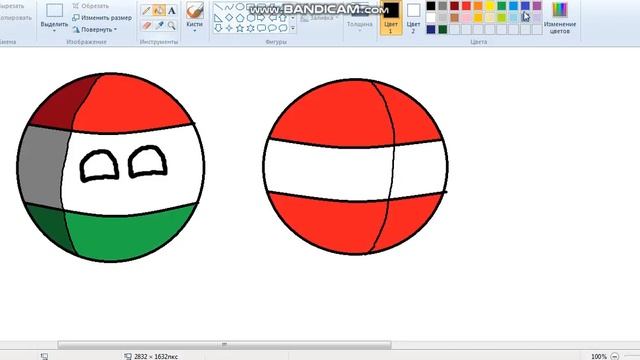 Рисую Контриболз в Paint!!!(Советую уменьшить звук и улучшить качество!Лучше до 720! смотреть онлайн