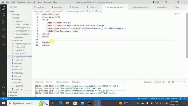 Django CRUD application using sqlite database смотреть онлайн