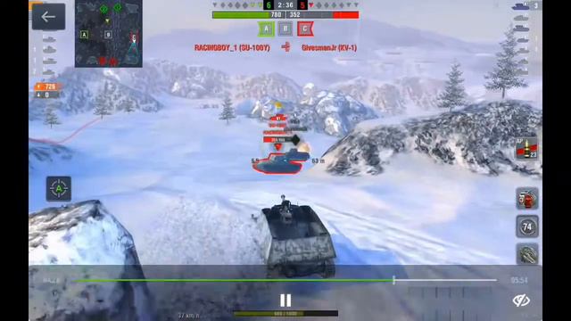 Luckiest game in World of Tanks Blitz so far (and boring lol) смотреть онлайн