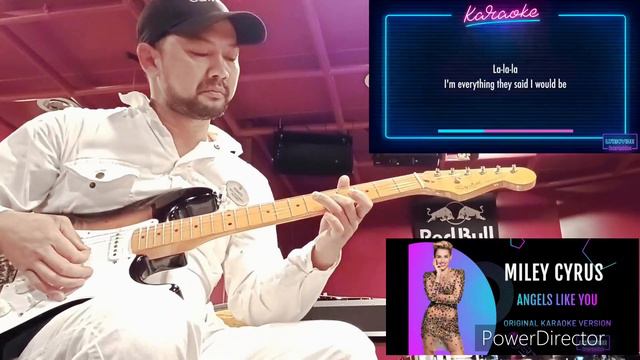 Angel like you" by miley cyrus guitar cover (challenge) with lyrics and karaoke смотреть онлайн