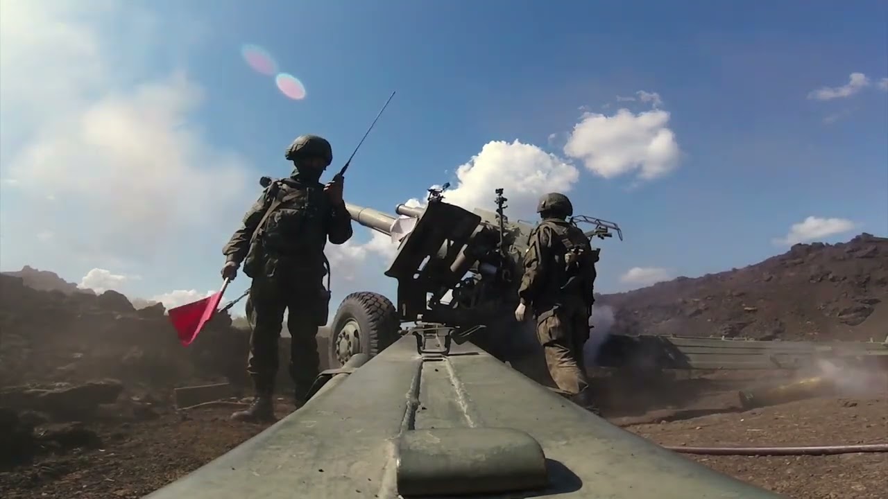 Боевая работа расчетов гаубиц «Мста-Б» (720p) смотреть онлайн