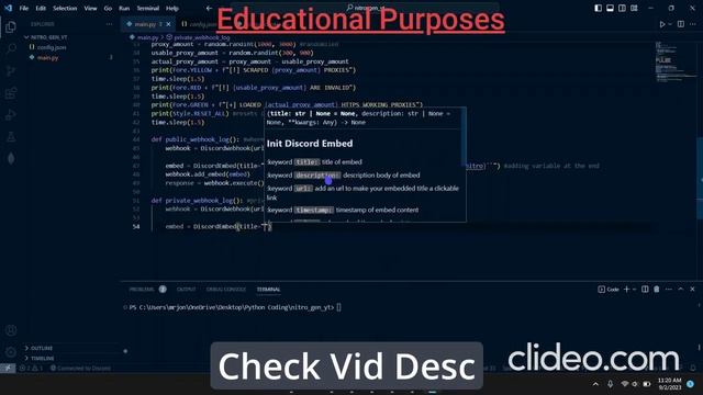 How To Make A Discord Nitro Gen In Python (2023) | SRC CODE смотреть онлайн