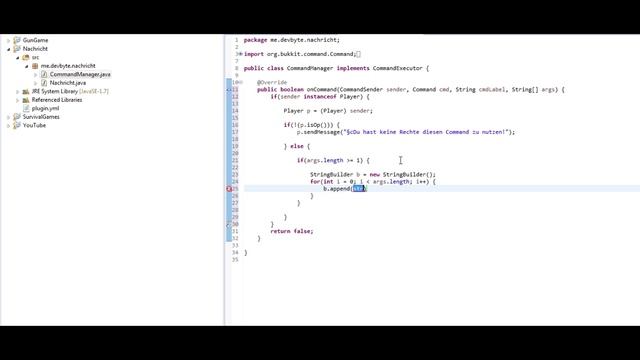 Java Bukkit #1 - Plugin-Idee von @MrTraumtaenzer /Nachricht смотреть онлайн