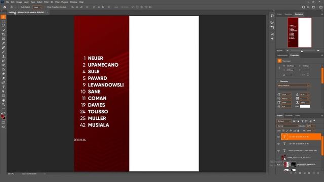 Bayern Munich Line Up Design + FREE PSD ✅| Photoshop Tutorial смотреть онлайн