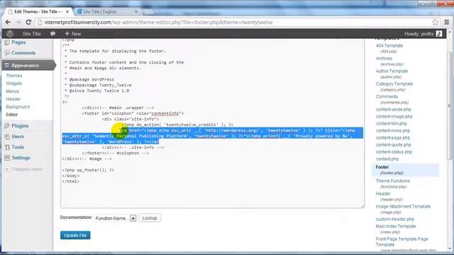 How To Customize Footer Remove Powered By Wordpress смотреть онлайн