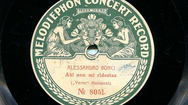 Alessandro Bonci [1870 - 1940]: «Pourquoi me réveiller?» (Melodiephon-Record 8051 del 1906) смотреть онлайн