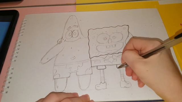Рисую Губка Боба и Патрика/Drawing Sponge Bob and Patrick смотреть онлайн