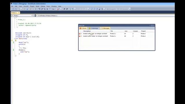 AVR для начинающих Учимся отлаживать проект в программе Atmel Studio Урок 3 смотреть онлайн