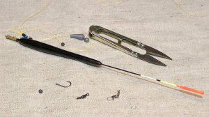 Как оснастить матчевую удочку. Скользящий монтаж.