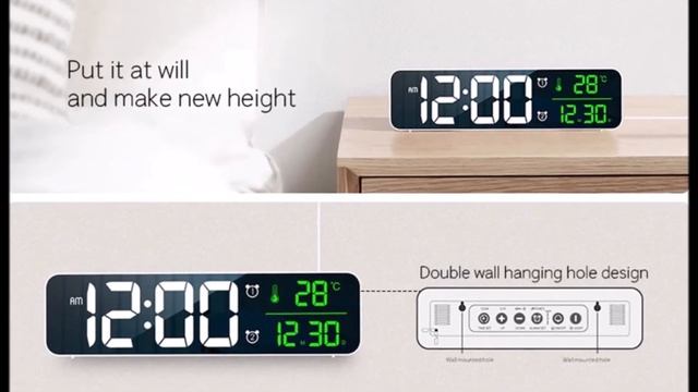 9 Настольные часы с Алиэкспресс для дома Aliexpress Table clock Полезные товары из Китая Гаджеты смотреть онлайн