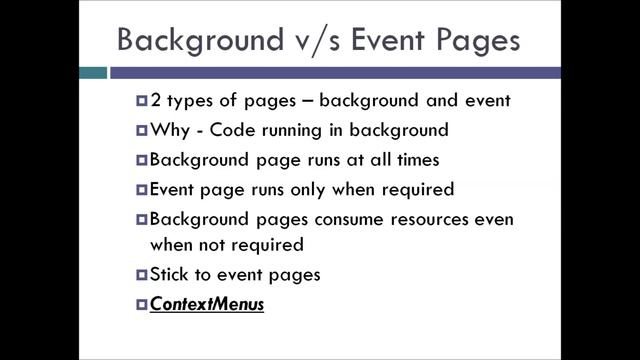 Chrome Extension Tutorial - 20 - Background and Event Pages смотреть онлайн